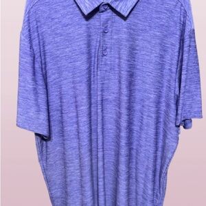 Kirkland Signature Heathered Purple Polo Shirt